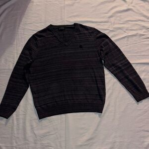 Express Black and Gray Men's Sweater